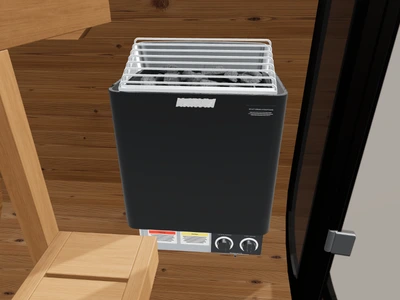 Harvia KIP 6 · Built-in controls inside the CL3G model