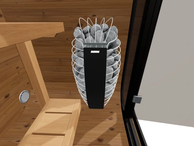 Harvia Spirit custom · Fenix Wi-Fi inside the CL3G model