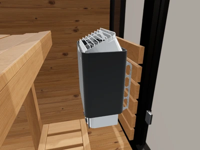 Harvia KIP 8 · Built-in controls inside the CL4G model