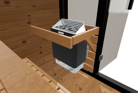 Harvia KIP 8 kW Black, Wi-Fi wall control in the CL5G 3D model