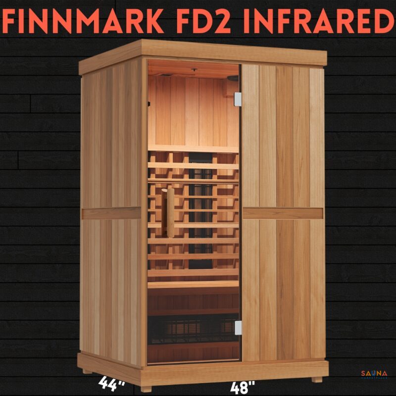 How To Build A Diy Sauna Door 2 Finnmark Fd-2 Infrared Sauna With Long Wave And Short Wave Full Spectrum Red Light Therapy Room