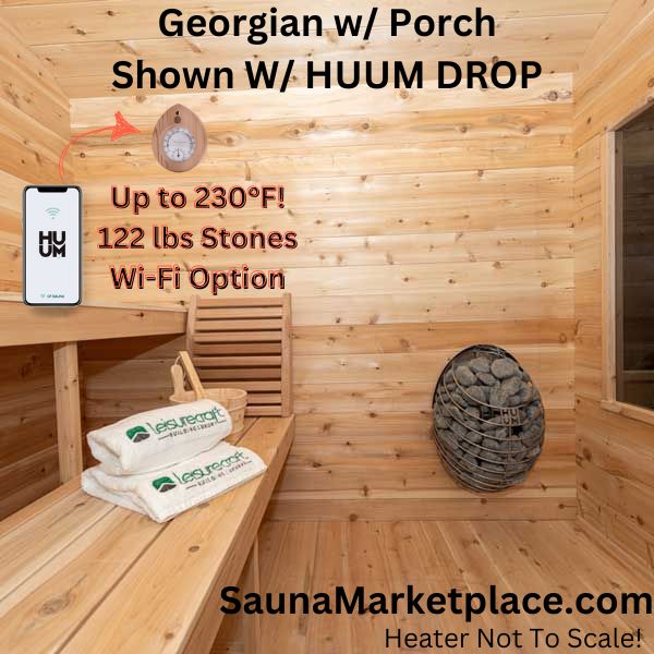Dundalk Leisurecraft CT Georgian Cabin Sauna With Porch