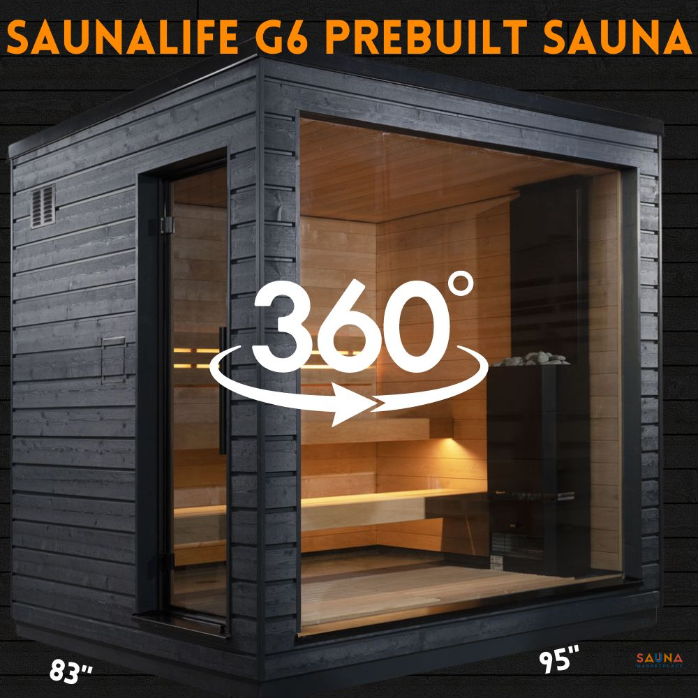 SaunaLife G6 Prebuilt Outdoor Sauna