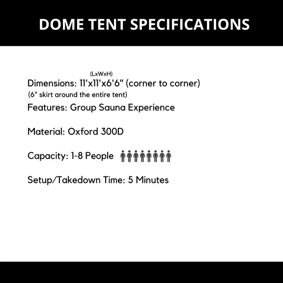 North Shore Dome Event Sauna Tent - Image 6
