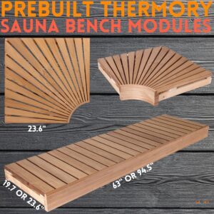 How To Build Or Buy A Basement Sauna Without Causing A Disaster 3 Prebuilt Thermory Sauna Bench Modules
