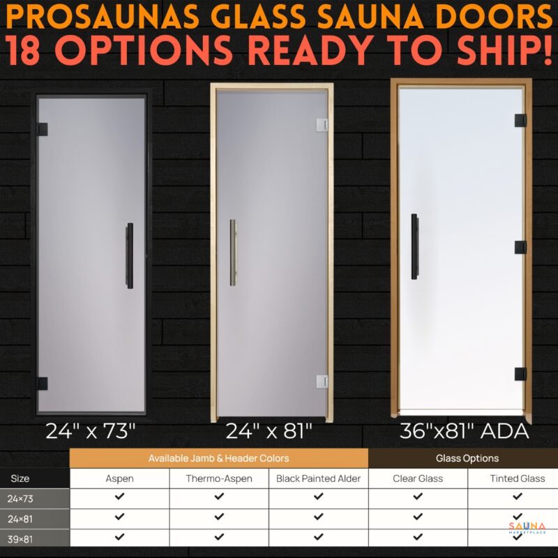 How To Build A Diy Sauna Door 3 Prosaunas All Glass Sauna Door