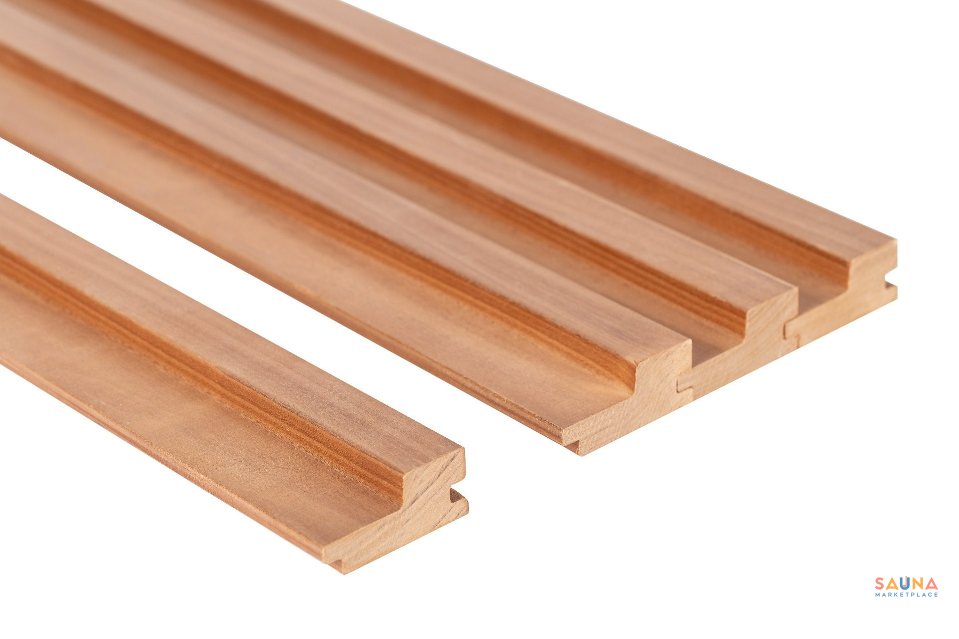 Thermo-Aspen 5/4×3 STEP Wall Cladding - Sauna Wood
