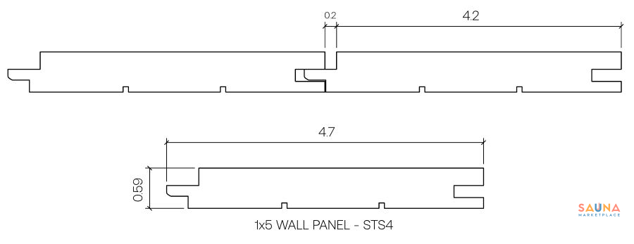 Aspen Sauna Wall Cladding