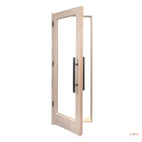 PROSAUNAS Prehung Douglas Fir Sauna Door with Insulated