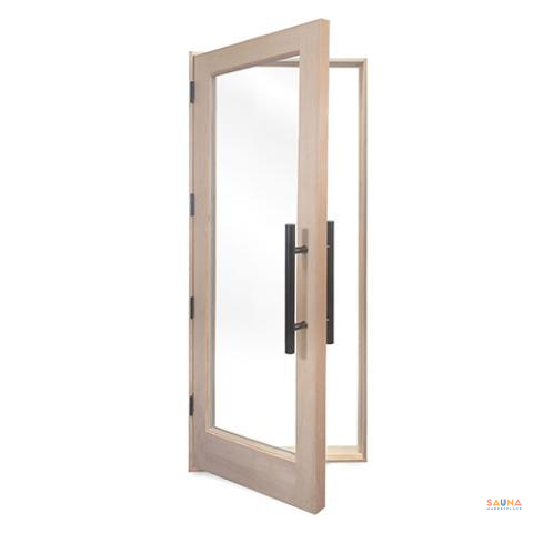 PROSAUNAS Prehung Douglas Fir Sauna Door with Insulated Glass