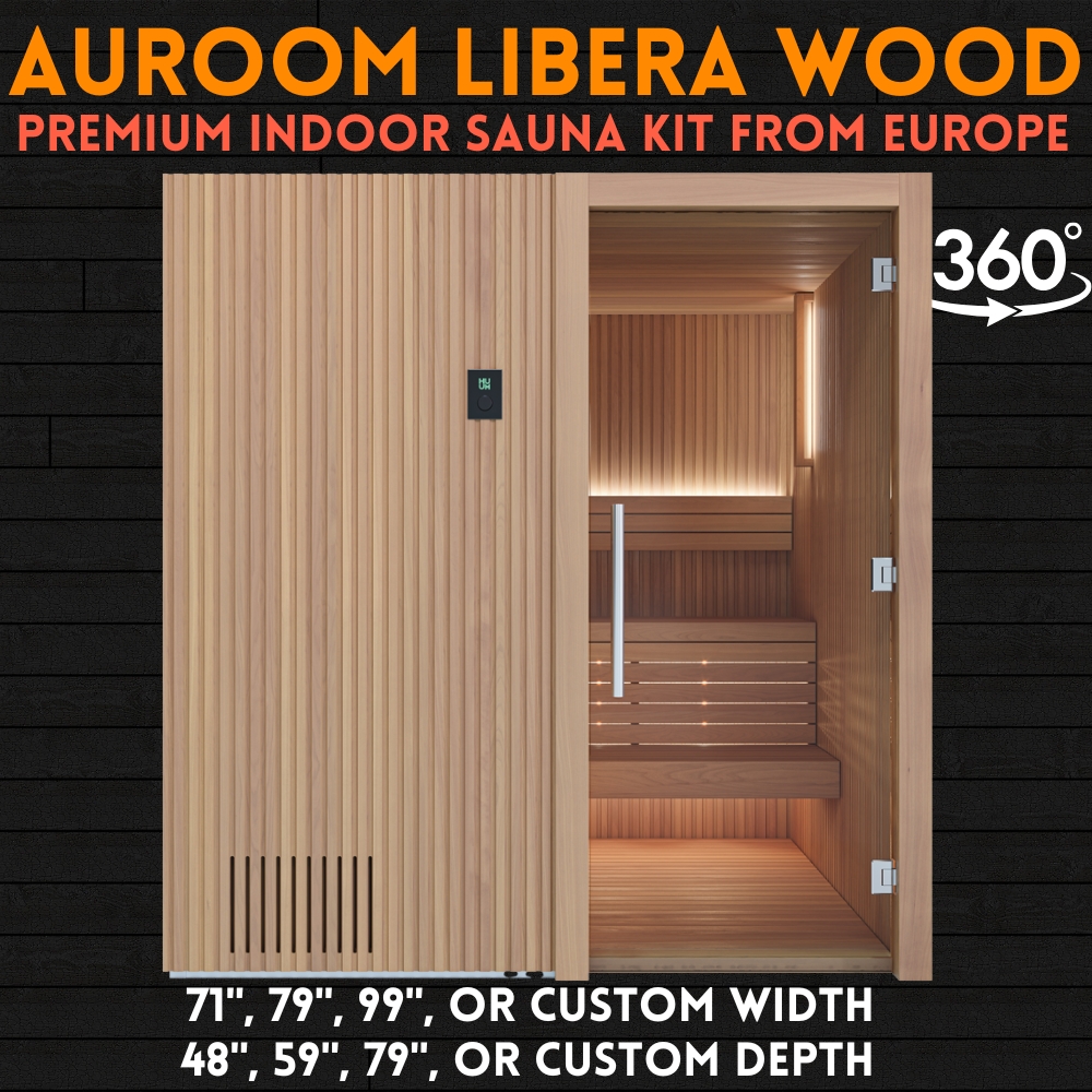 Auroom Libera Auroom Libera Wood - Indoor Sauna Kit With Floor Kit - Image 1