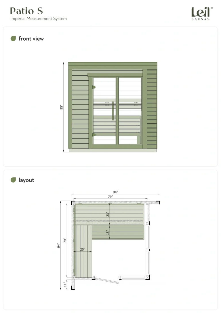 Leil Patio S Dimension Drawing In Inches